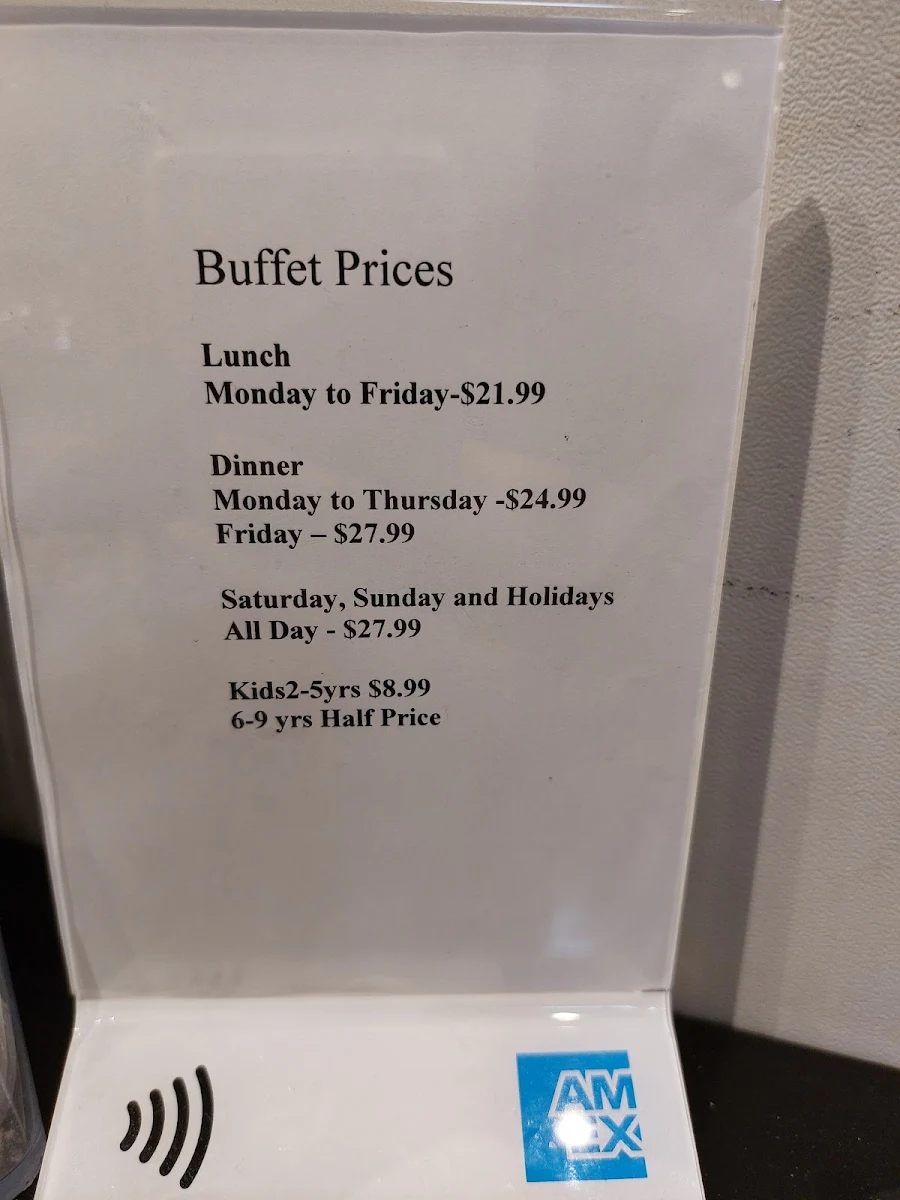 Menu, Indias Taste Markham