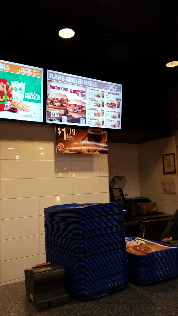 Menu, Burger King