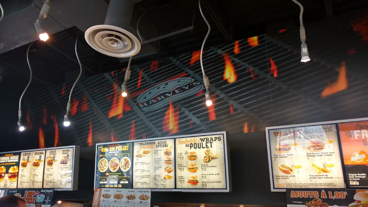 Menu, Harvey's