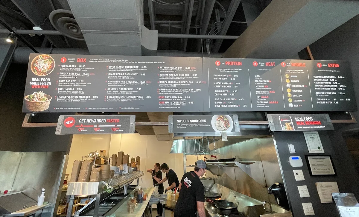 Menu, Noodlebox