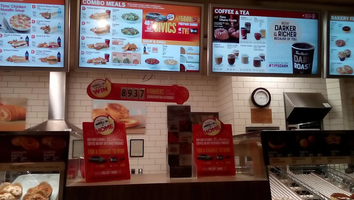 Menu, Tim Hortons