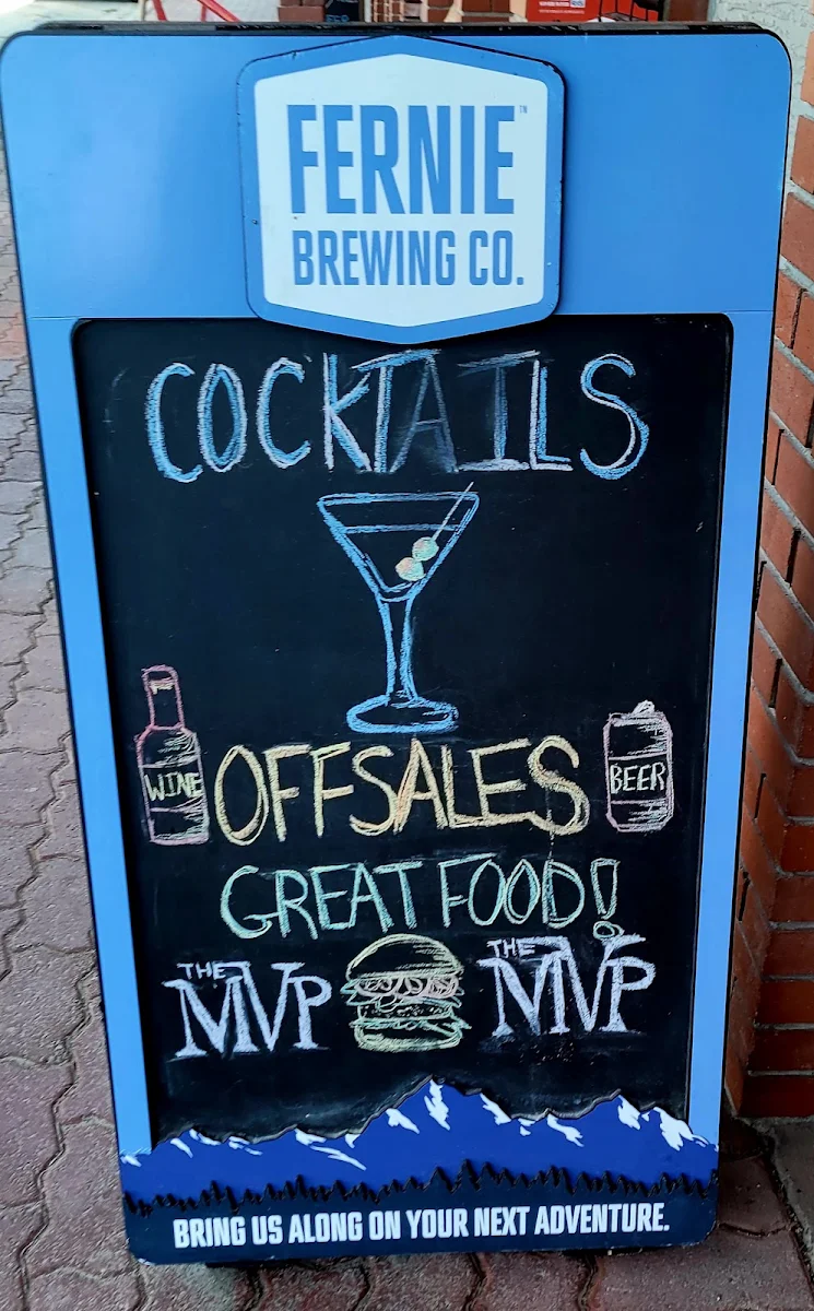 Menu, The Marysville Pub