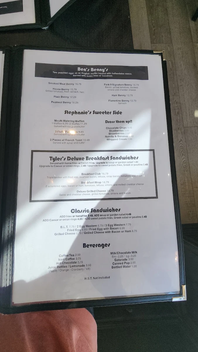 Menu, Fork It