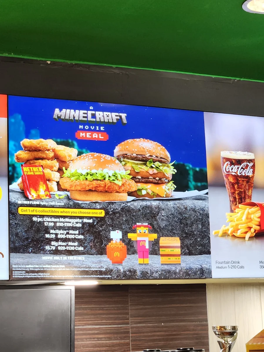 Menu, McDonald's