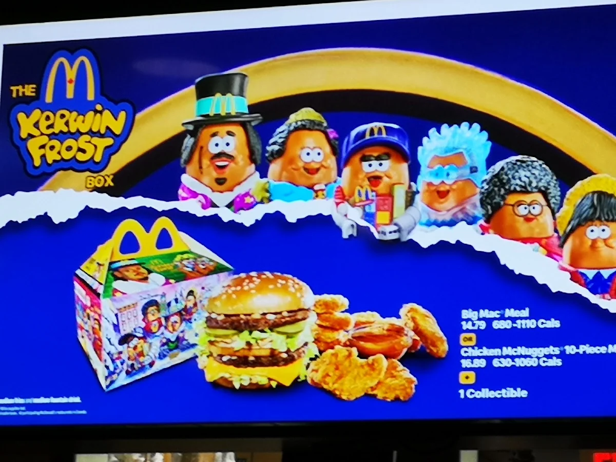 Menu, McDonald's