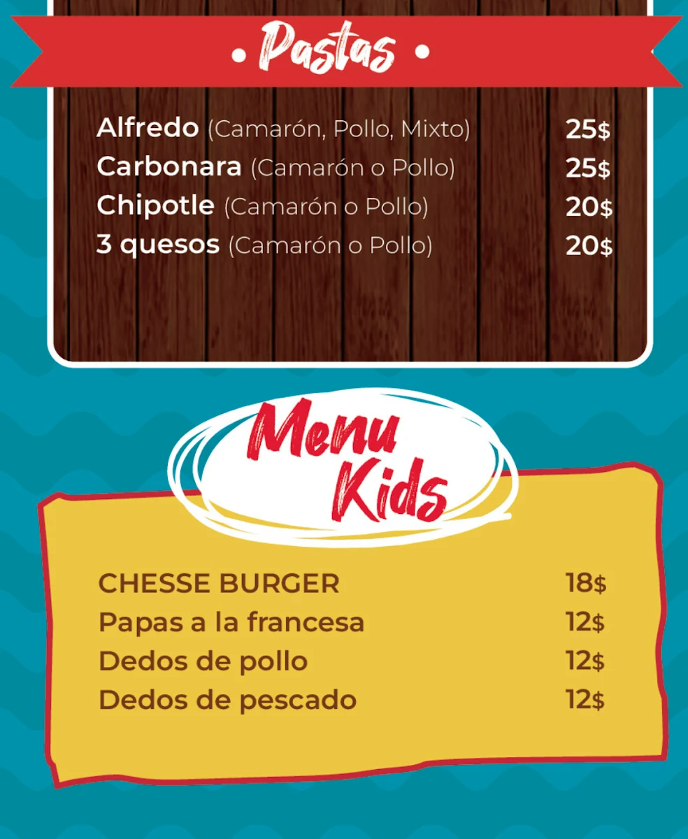 Menu, El Muchacho alegre