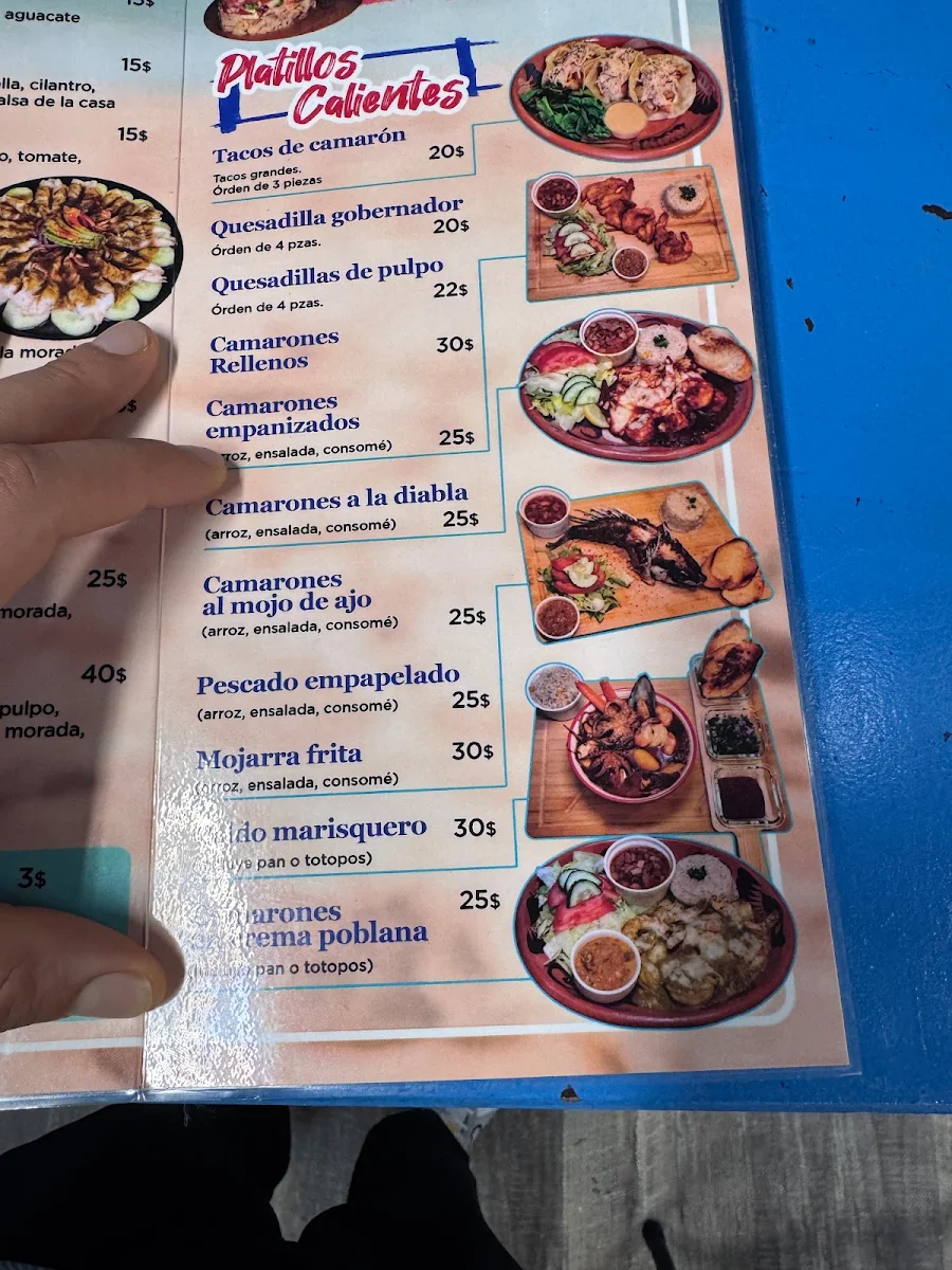 Menu, El Muchacho alegre