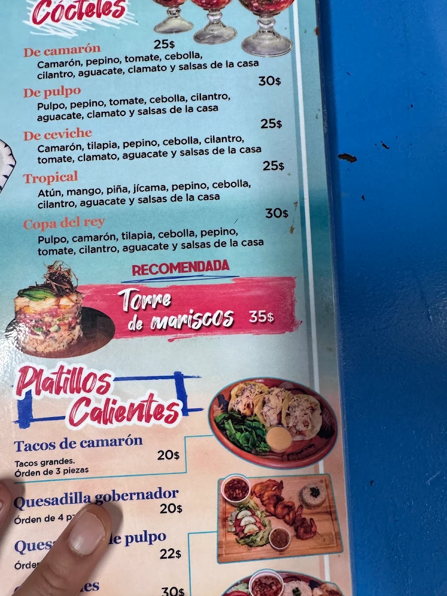 Menu, El Muchacho alegre