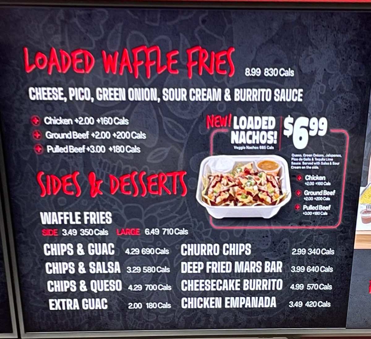 Menu, Fat Bastard Burrito