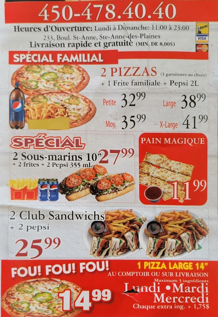 Menu, Restaurant Da Gunes