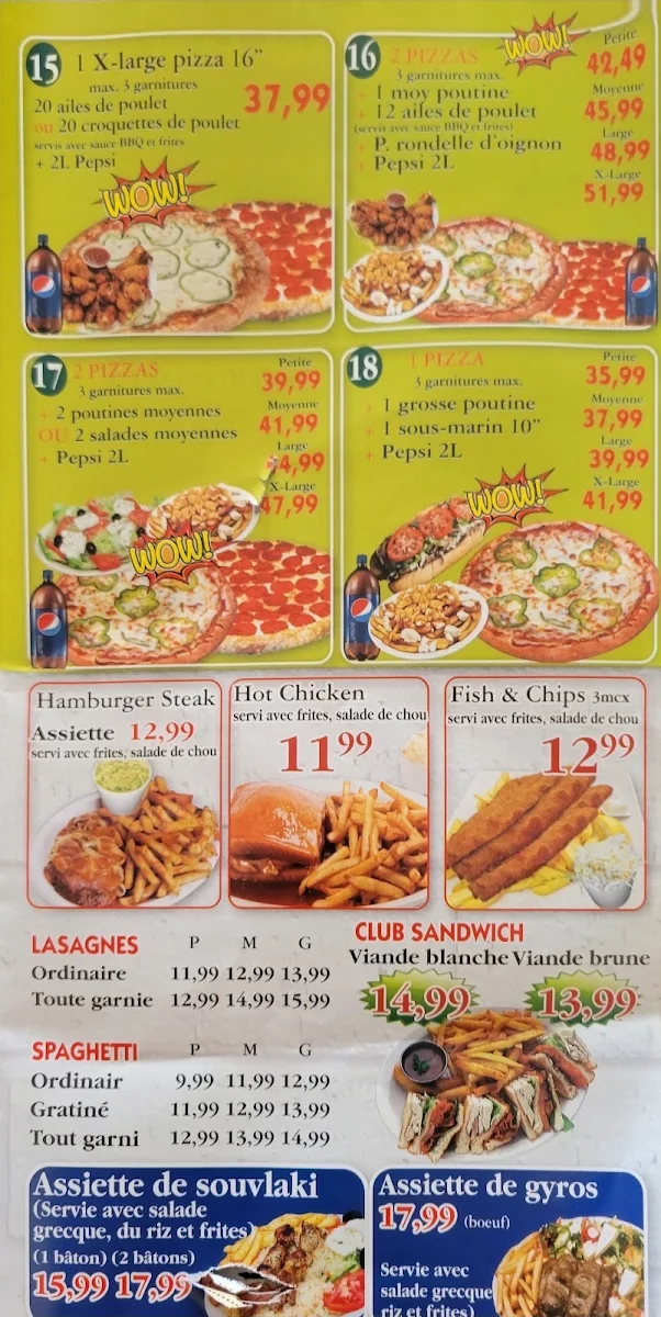Menu, Restaurant Da Gunes