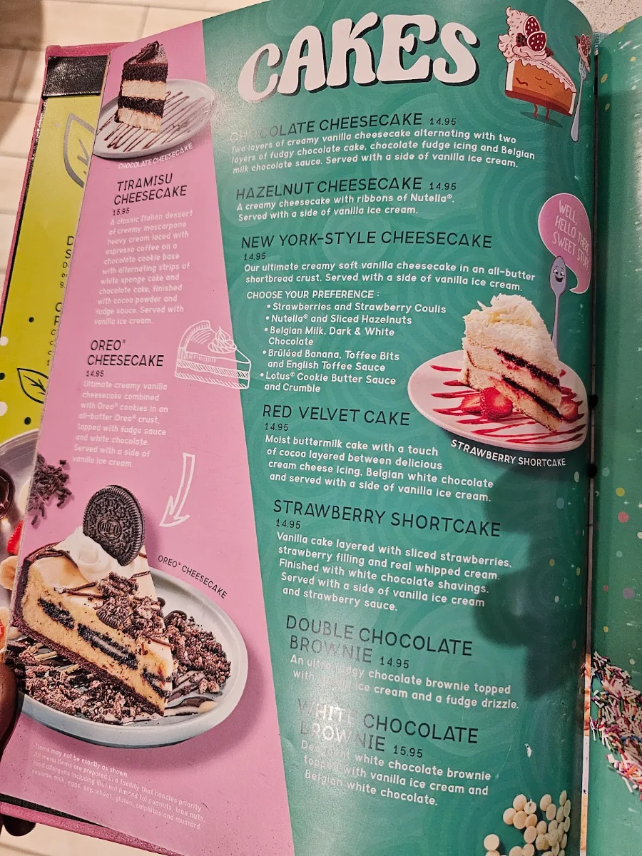 Menu, D Spot Dessert Cafe Calgary 17th Ave