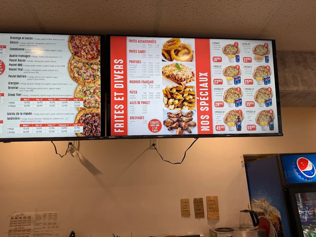 Menu, Urbaine Pizza (2 Pour 1 Pizzas)