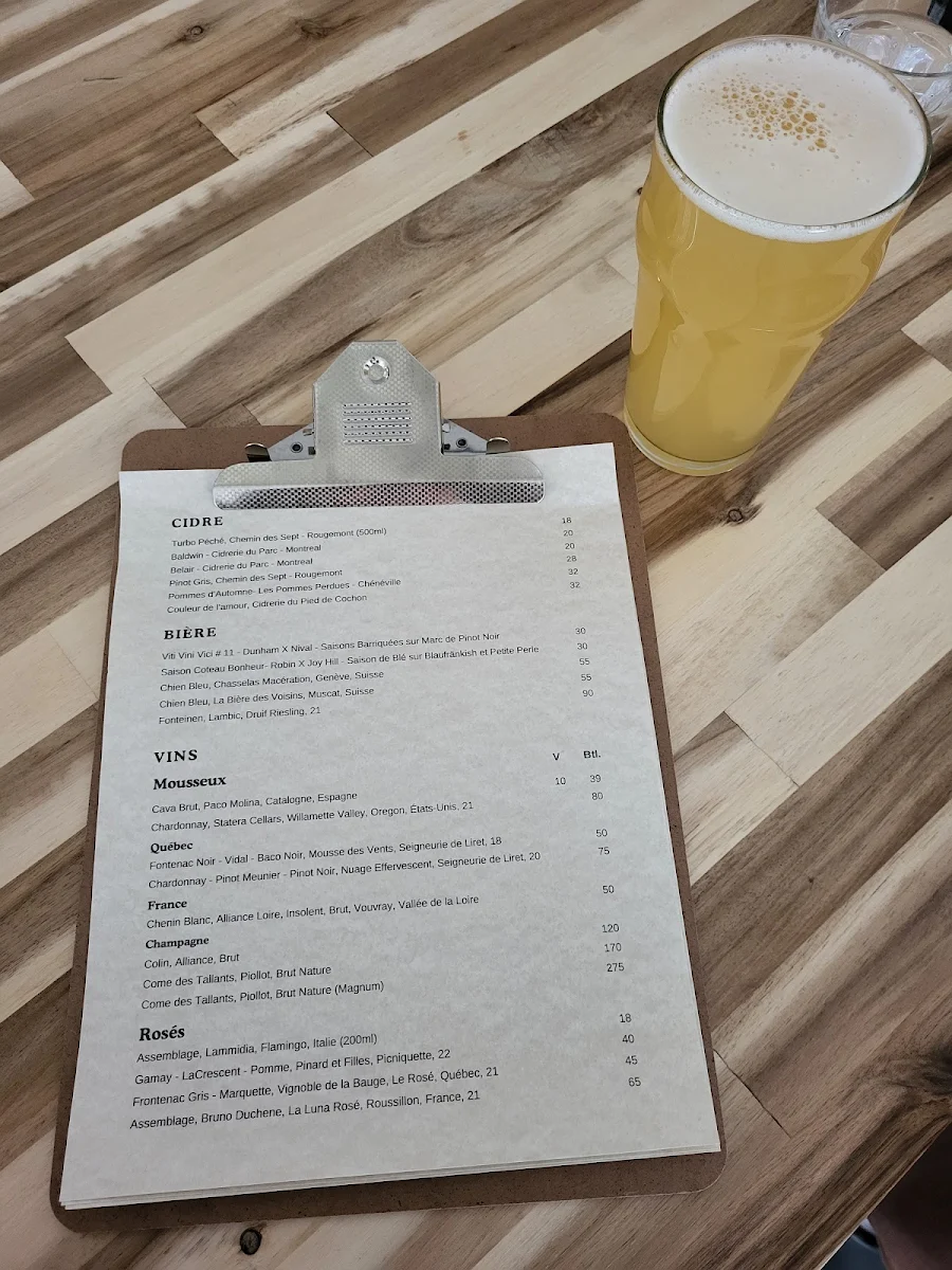 Menu, Restaurant Normal