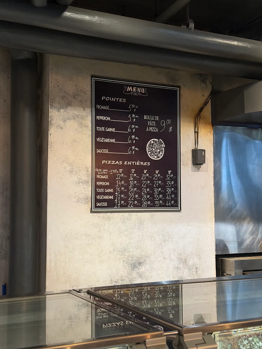 Menu, Pizza Mia