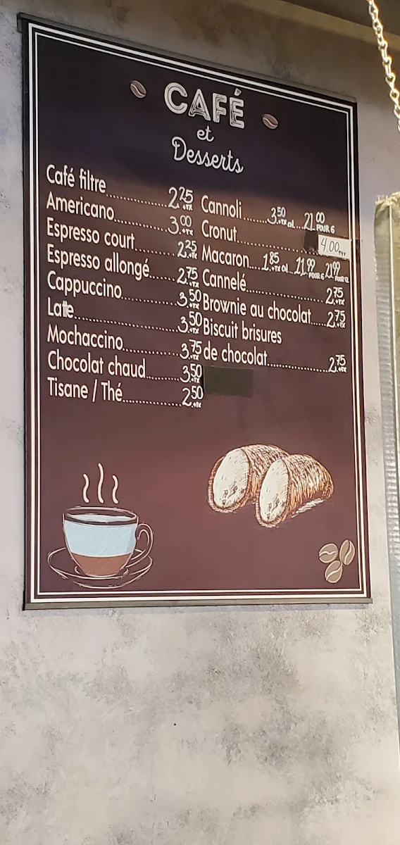 Menu, Pizza Mia