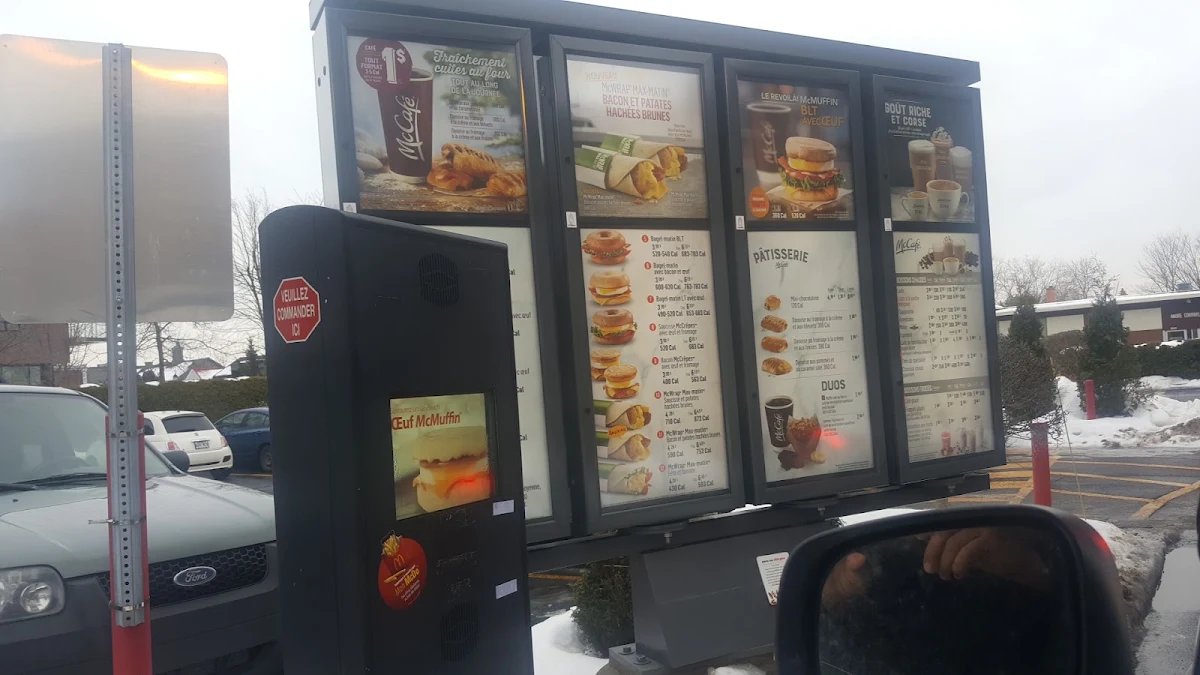 Menu, McDonald's