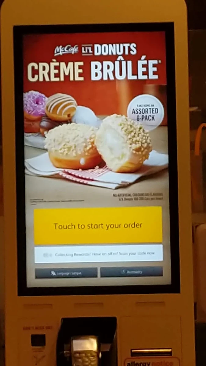 Menu, McDonald's