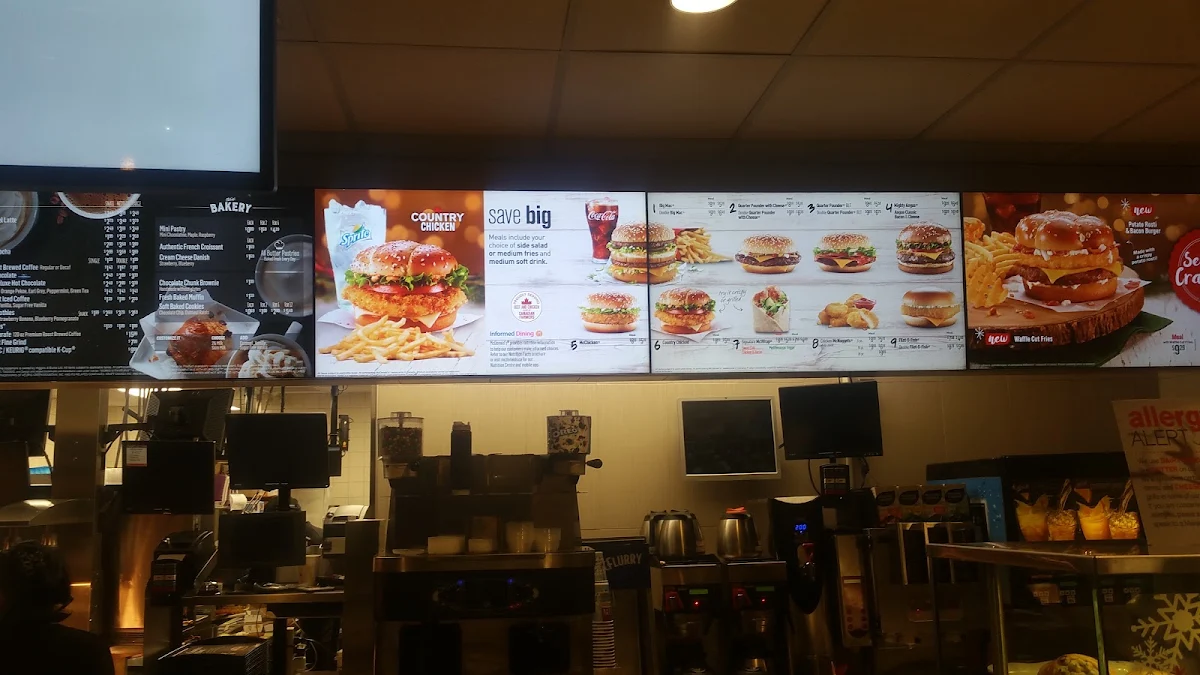 Menu, McDonald's