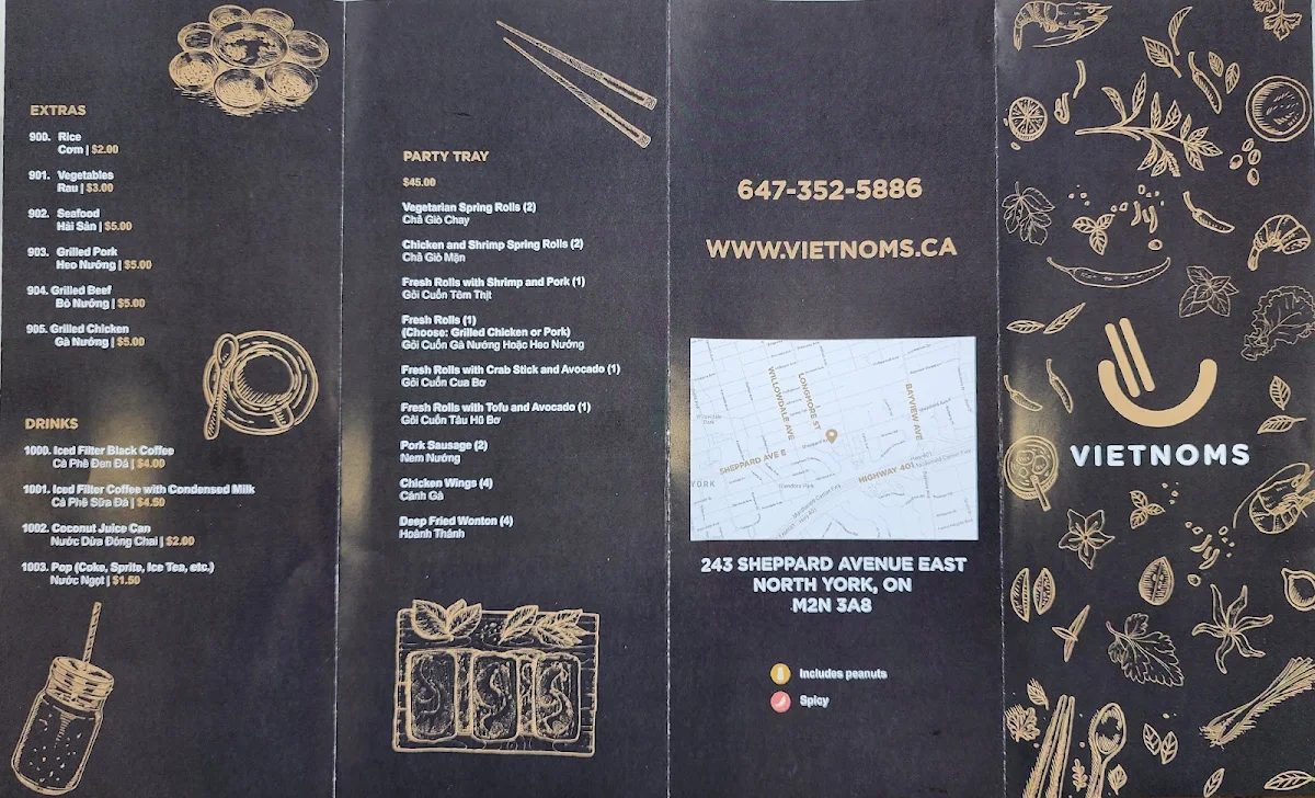 Menu, Vietnoms Go