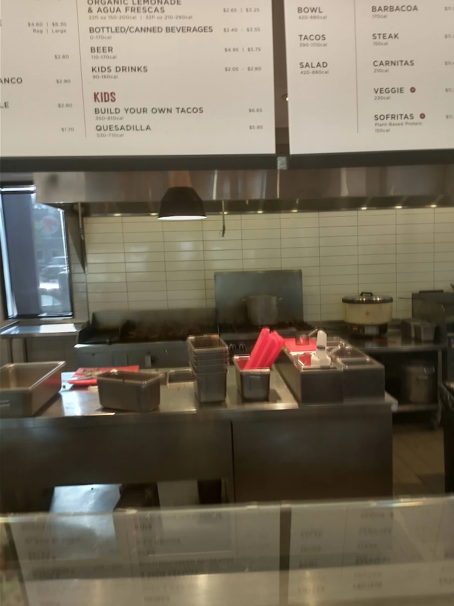 Menu, Chipotle Mexican Grill