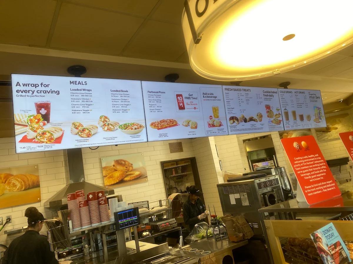 Menu, Tim Hortons