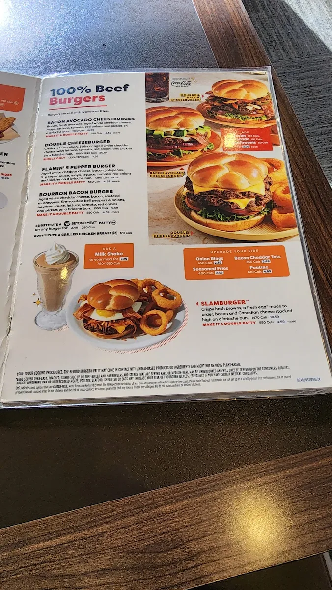 Menu, Denny's Restaurant Colwood