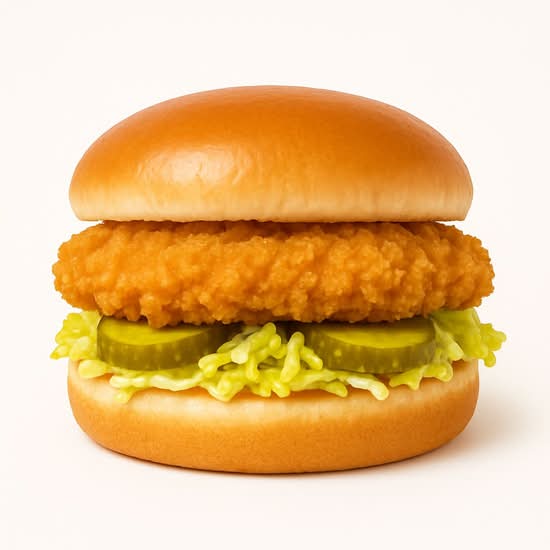 Burger Au Poulet Croustillant/Crispy Chicken Burger: