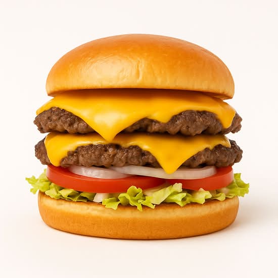 Burger double au fromage/Double Cheese burger
