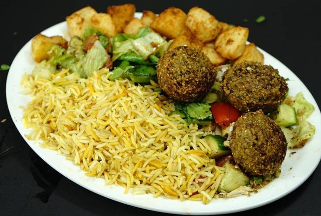 Falafel Plate (Vegetarian) Medium