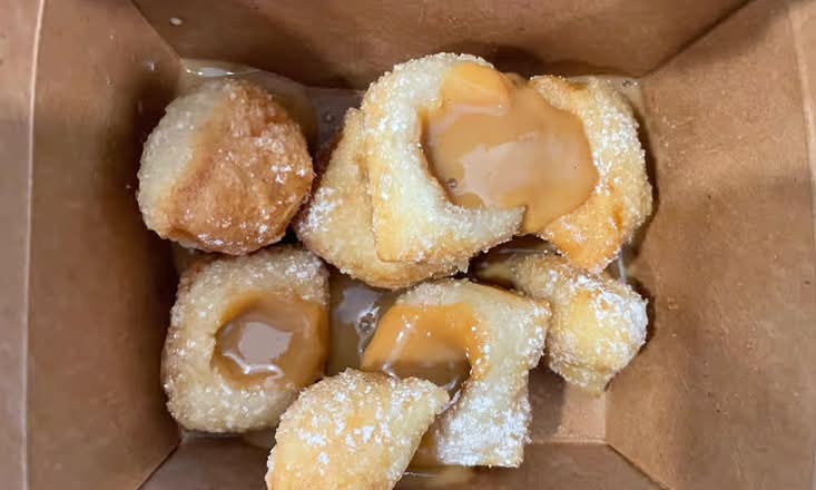 Salted Caramel Zeppole Donuts