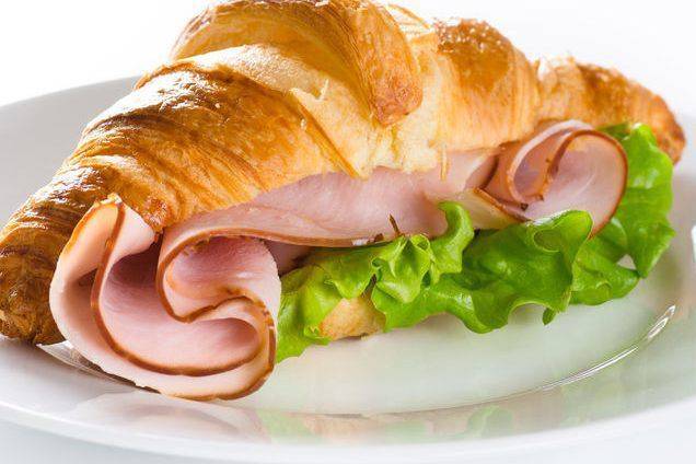 One Item In Croissant Sandwiches