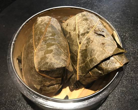 D10. Streamed pork sticky rice in lotus leaf (3 pcs)