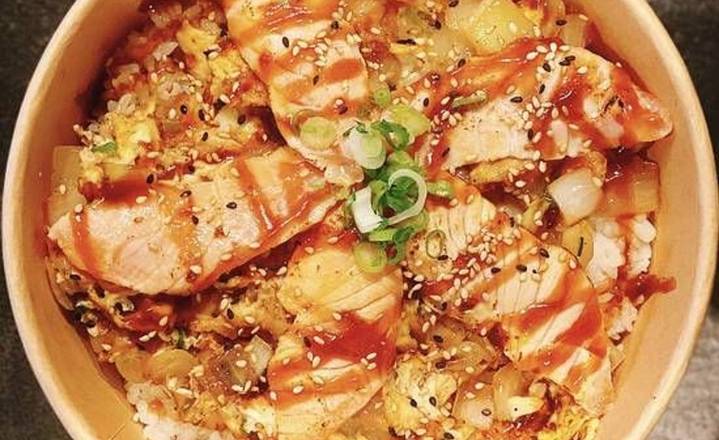 Saumon Grillé Oyakodon /Grilled Salmon Oyakodon