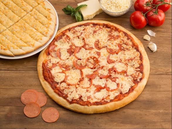 Two 12" Pizza with 4 Toppings + 12" GF