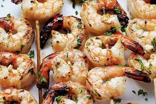 Lemongrass  bbq shrimp (tôm nướng)