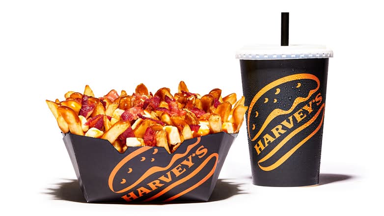 Large Bacon Double Cheese Poutine Combo 1400-1670 cals