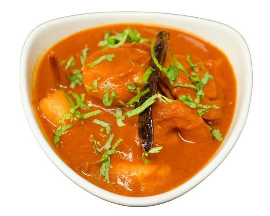 Crevettes Vindaloo (épicé) / Shrimp Vindaloo (Spicy)
