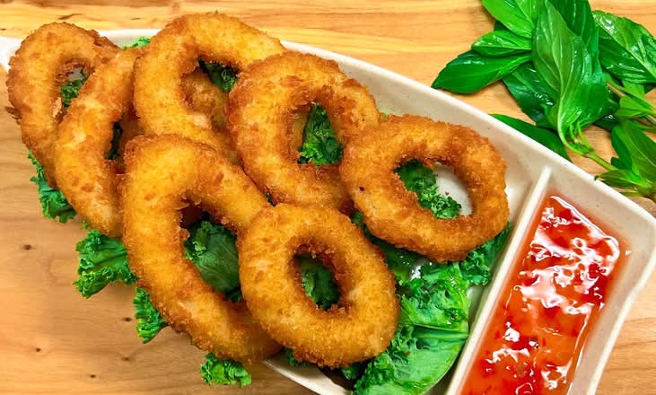 Batterred Fried Calamari Rings 6 Pieces)