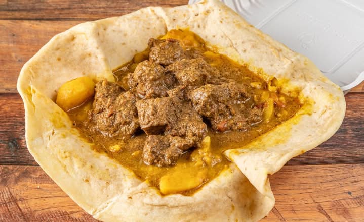 Curry Goat Roti