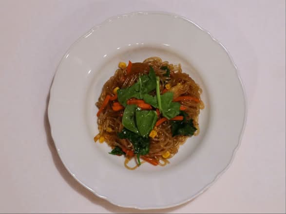 Japchae(Glass Noodles Stir-fried with Vegetables)