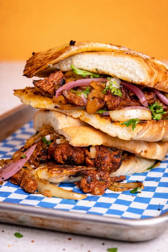 Al Pastor Tortas Sandwich