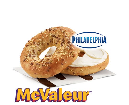 Bagel multigrains avec produit fromage à la crème original [390.0 Cal]