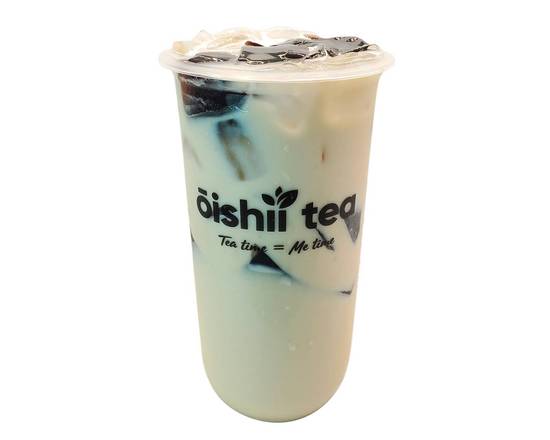Grass Jelly Milk Tea, large