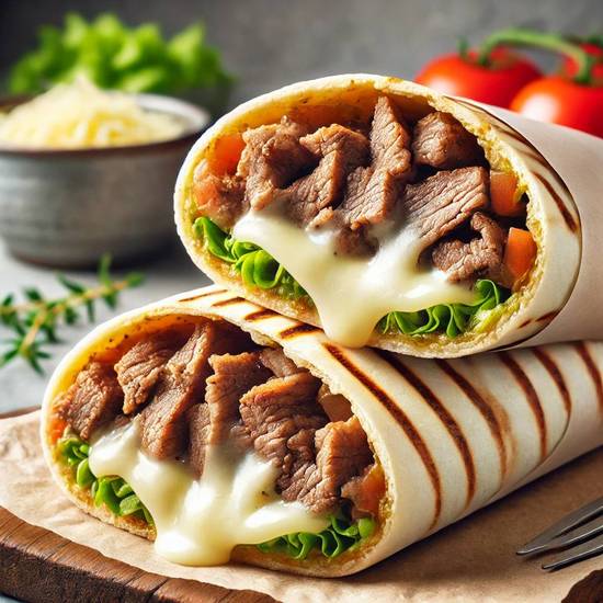 Cheezy Shawarma pita