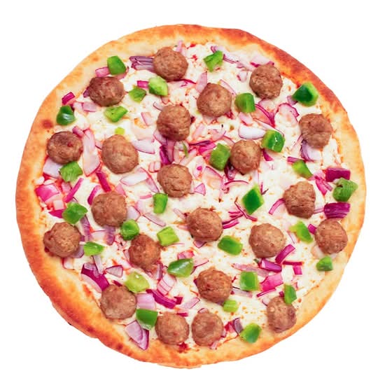 Meatball Pizza