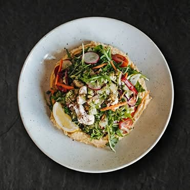 Salade d'hummus / Hummus salad