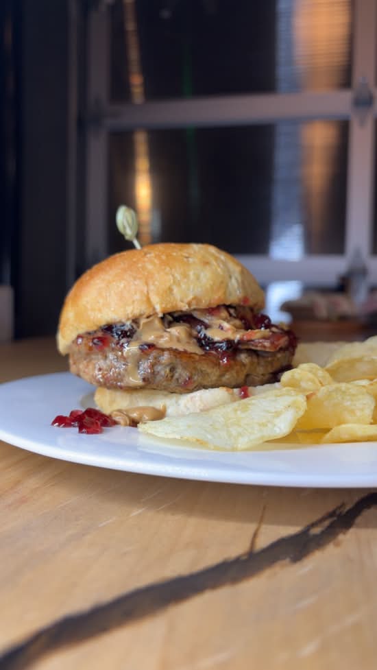 Peanut Butter Jelly Time Burger