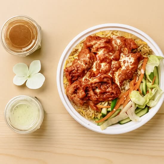 Butter Chicken Rice Bowl