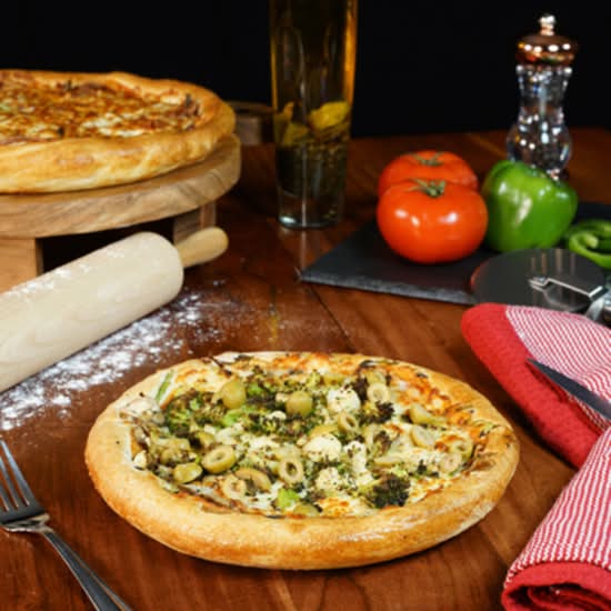 Mini pizza végétarienne / Mini pizza végétarienne